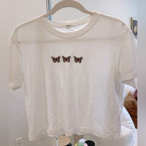 Butterfly cropped tee!